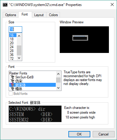 chinese fonts windows 8